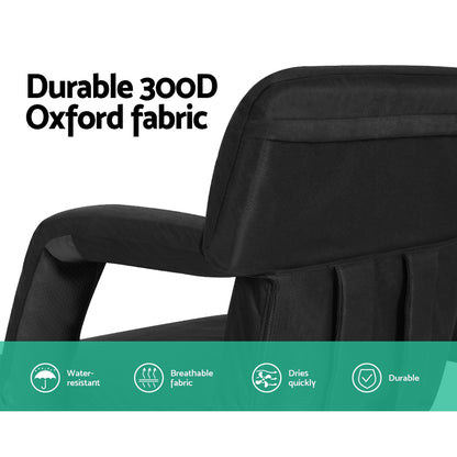 Artiss 2X Floor Lounge Sofa Bed With Armrest Heated Cushion