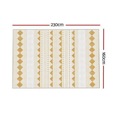 Artiss Rug 160x230cm Area Rug Washable Mat Large Carpet Soft Short Pile Ella