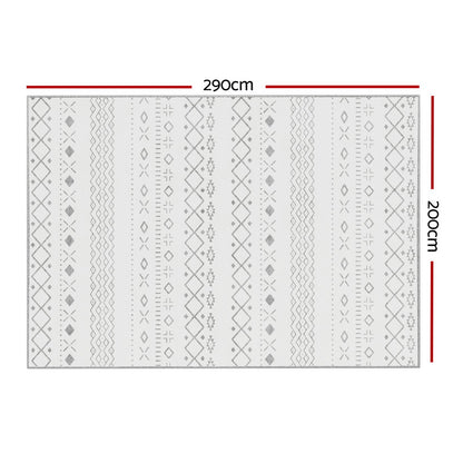 Artiss Rug 200x290cm Area Rug Washable Mat Large Carpet Soft Short Pile Una