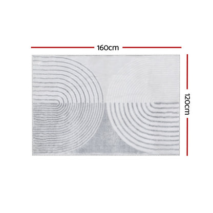 Artiss Rug 120x160cm Area Rug Washable Mat Large Carpet Faux Rabbit Fur Cyril