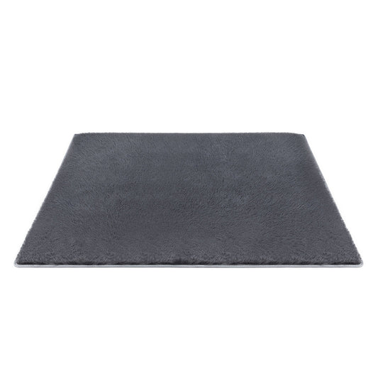 Artiss Floor Rug 200x230cm Plush Area Shaggy Rug Living Room Bedroom Carpet Grey