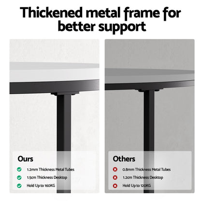 Artiss Nesting Coffee Table Set of 2 Marble Effect