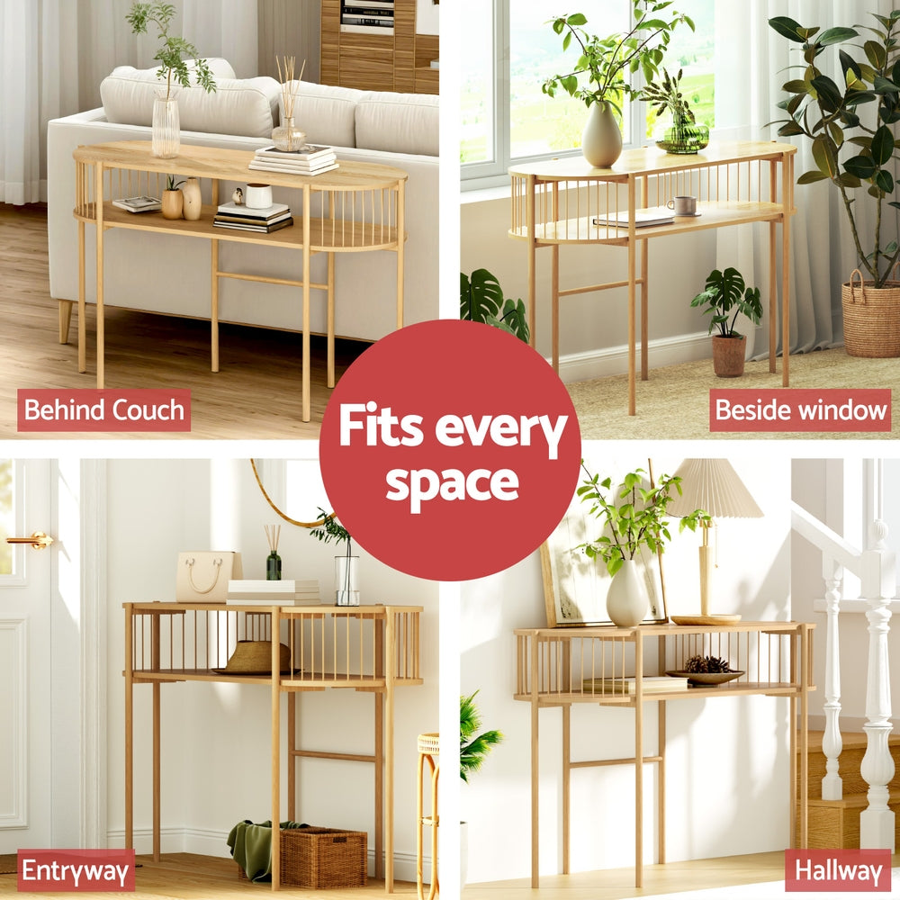 Artiss Console Table 124CM Pine