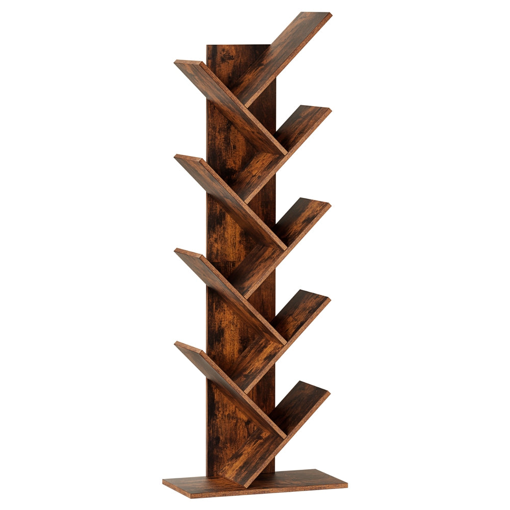 Artiss Tree Bookshelf 9 Tiers Walnut