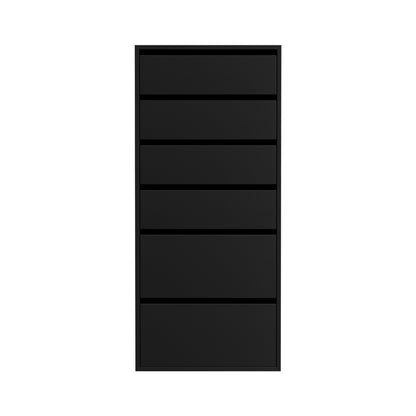 Artiss 6 Chest of Drawers Dresser Tallboy Black