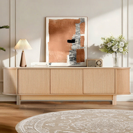 Artiss TV Unit Entertainment Unit Storage Cabinet 160cm Pine