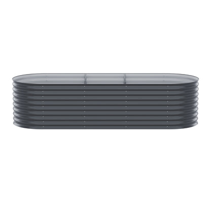 Green Fingers Garden Bed 240X80X56cm Oval Planter Box