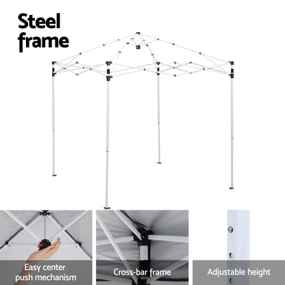 Instahut Gazebo 2x2m Outdoor Patio Garden Marquee Shade White