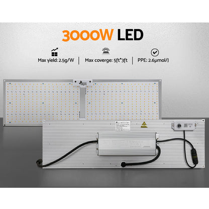 Green Fingers Max 3000W Grow Light LED Full Spectrum Indoor Plant All Stage Growth