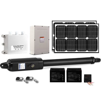 Single Swing Gate Opener 600KG 40W Solar Panel