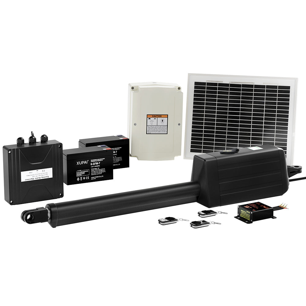 Single Swing Gate Opener 10W Solar Power Automatic Electric