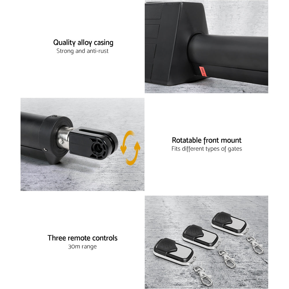 Single Swing Gate Opener 10W Solar Power Automatic Electric