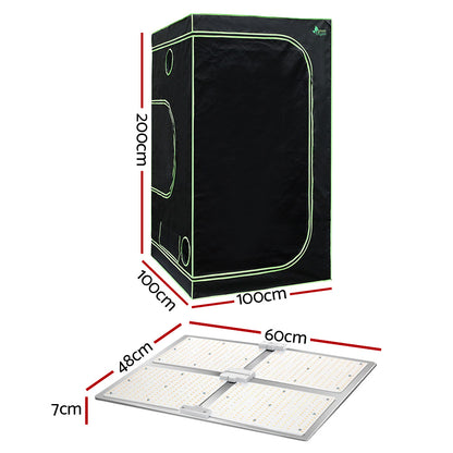 Green Fingers Grow Tent Light Kit 100x100x200CM 4500W LED Full Spectrum