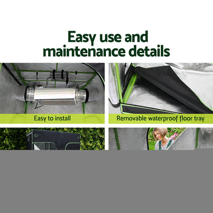 Green Fingers Grow Tent Light Kit 240x120x200CM 2200W LED Full Spectrum