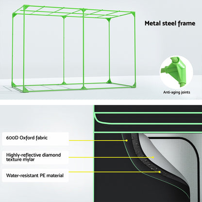 Green Fingers Grow Tent Kits 300x150x200cm Hydroponics Indoor Plant Grow System