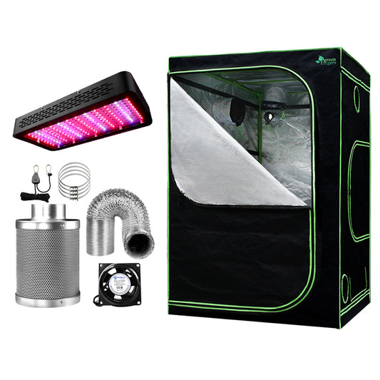Greenfingers Grow Tent Light Kit 150x150x200CM 1200W LED 6inches Vent Fan,Greenfingers Grow Tent Light Kit LED 1200W Full Spectrum 6inches Vent 150x150x200CM