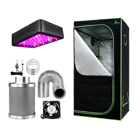 Green Fingers Grow Tent Light Kit 60x60x140CM 600W LED 4inches Vent Fan,Green Fingers Grow Tent Light Kit LED 600W Full Spectrum 4inches Vent 60x60x140CM