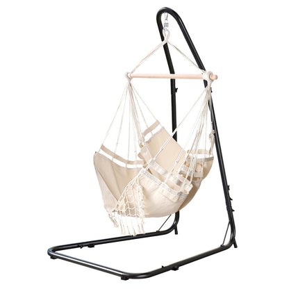 Gardeon Hammock Hanging Chair with Steel Stand