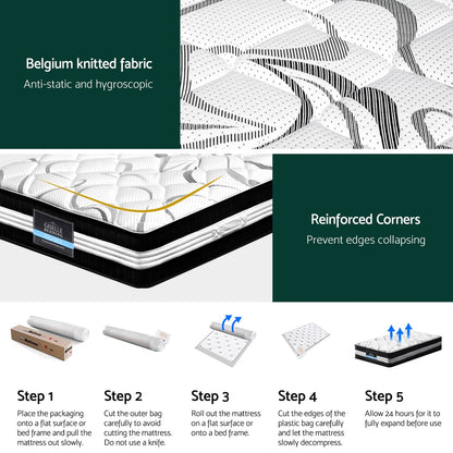 Giselle Bedding 30cm Mattress Medium Firm King Single