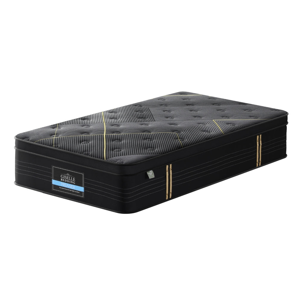 35cm Giselle Mattress Single Bed Bamboo Pocket Firm Foam