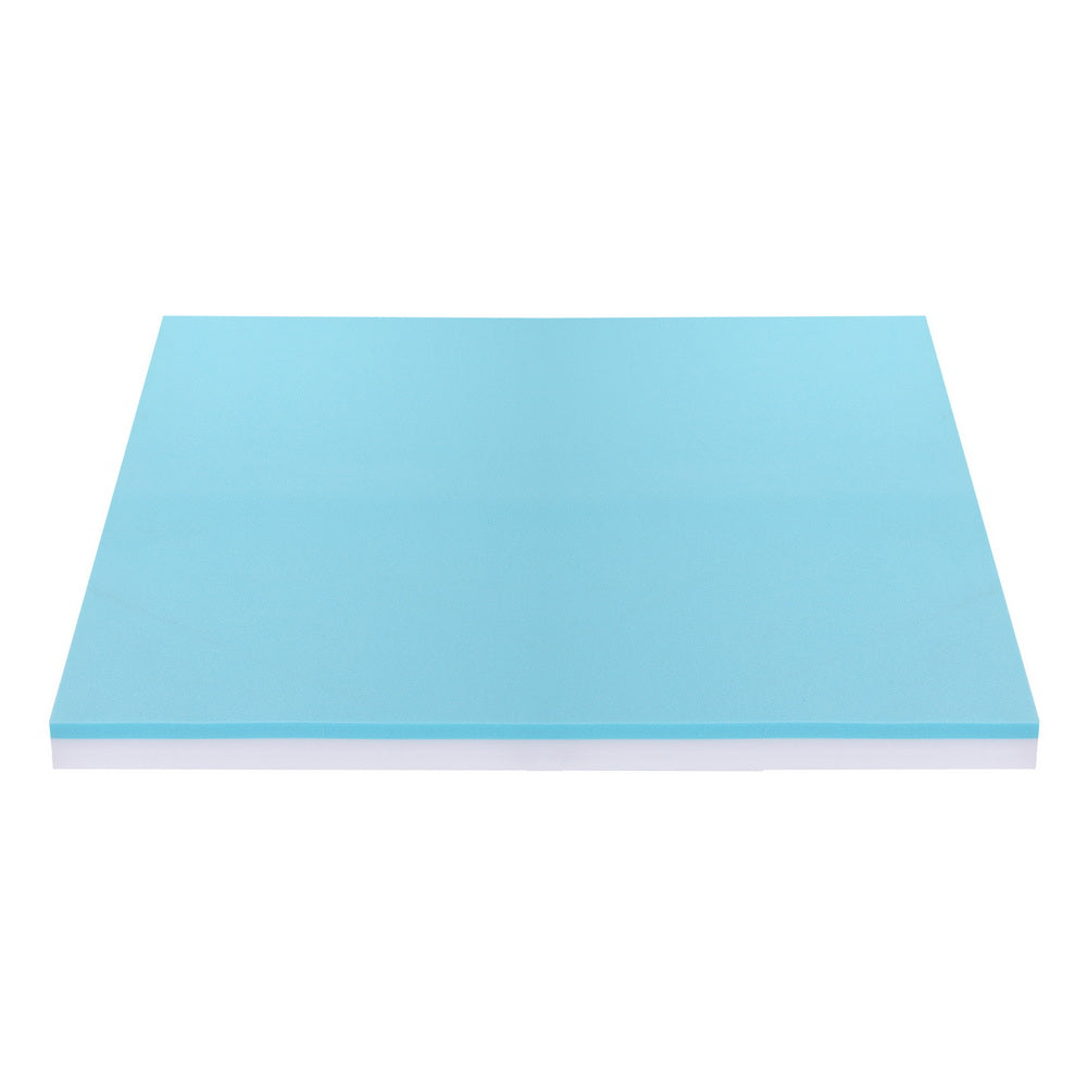 Giselle 8cm Memory Foam Mattress Topper Gel Dual Layer Foam Bamboo Double