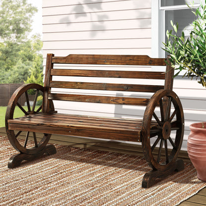 Gardeon Wooden Garden Bench Seat Outdoor Furniture Wagon Chair Patio Lounge