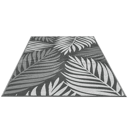 Gardeon Outdoor Rugs 152x244cm Large Carpet Reversible Area Mat PP Dual-Sided Patio Rug Leaf