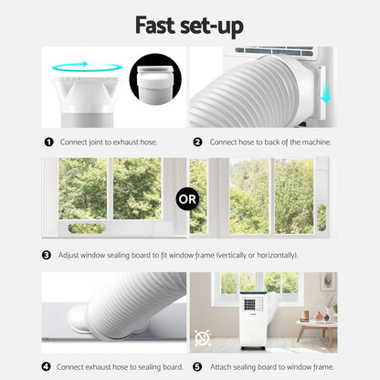 3-in-1 Devanti Portable Air Conditioner Dehumidifier Fan 7000BTU