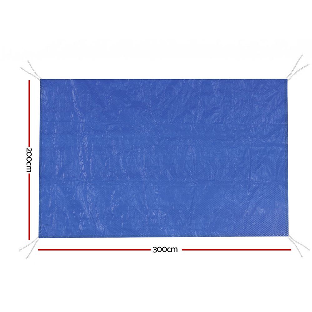 Aquabuddy Pool Cover 3x2m Above-ground Swimming Pool Blanket Blue