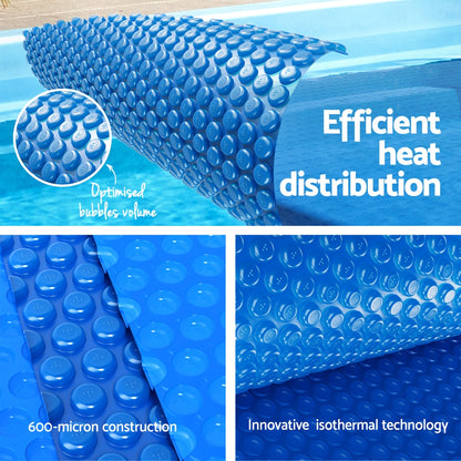 Aqua Buddy Pool Cover 600 Micron 7x4m Swimming Pool Solar Blanket Blue