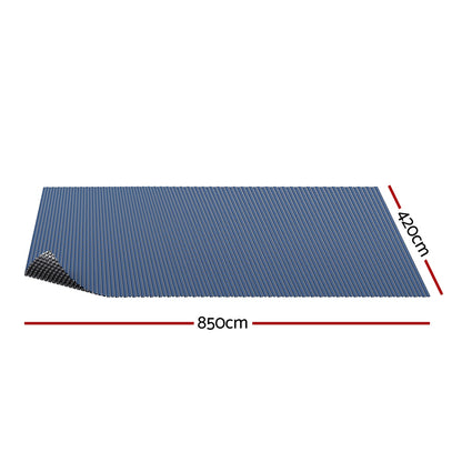Aqua Buddy Pool Cover 600 Micron 8.5x4.2m Swimming Pool Solar Blanket Blue Black