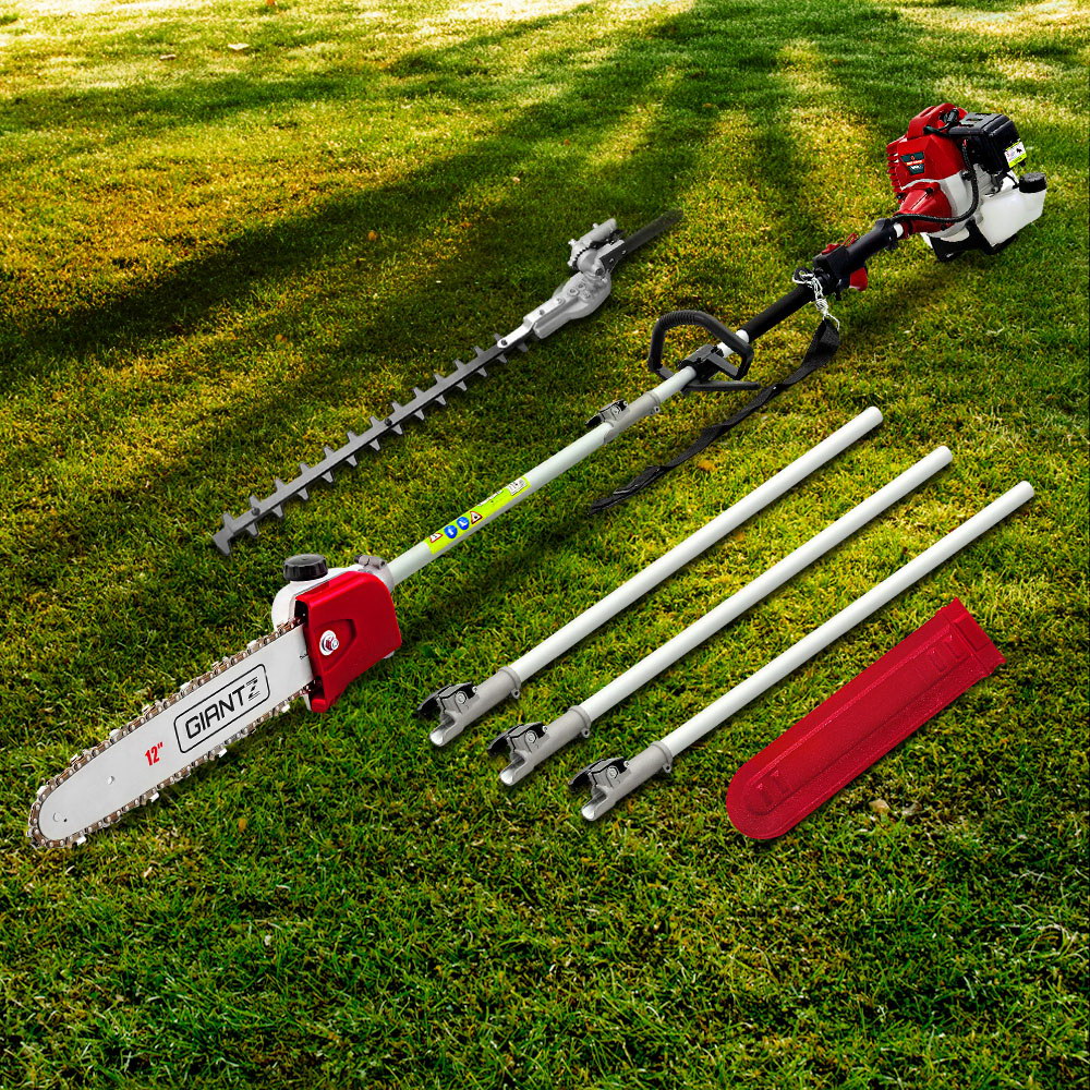 Giantz 62CC Pole Chainsaw Hedge Trimmer 12in Chain Saw 4.3m Long Reach