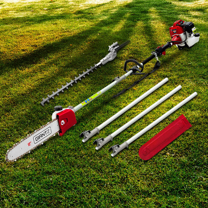 Giantz 62CC Pole Chainsaw Hedge Trimmer 12in Chain Saw 4.3m Long Reach