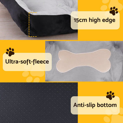 i.Pet Pet Bed Dog Bed Soft PP Cotton Mat Sleeping Comfy Cushion Washable Extra Large