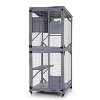 i.Pet Cat House Wooden 180cm Rabbit Hutch Pet Condo Small Dog Enclosure Cage