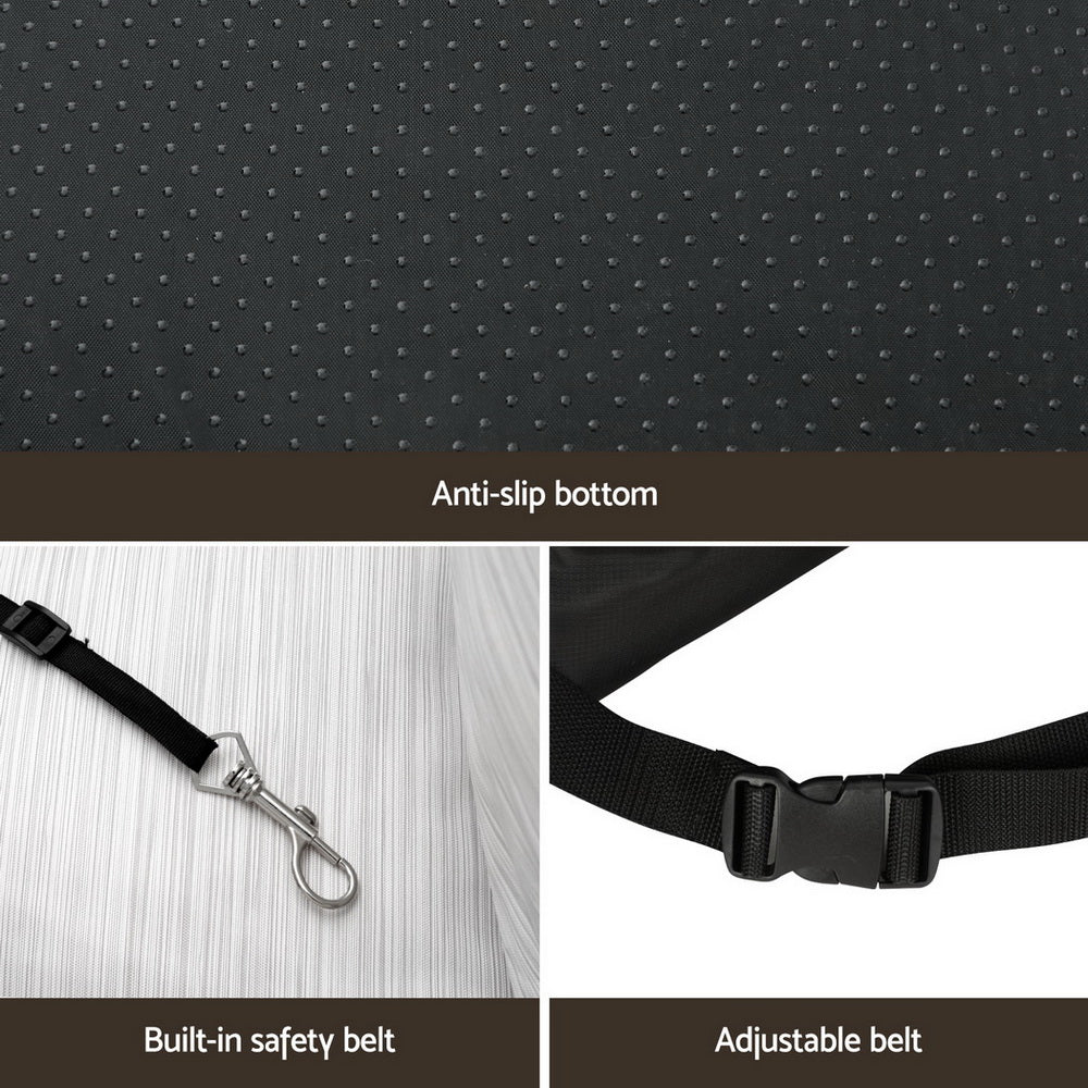 i.Pet Dog Car Seat Booster Cover Dog Bed Portable Waterproof Belt Non Slip metrodealsau