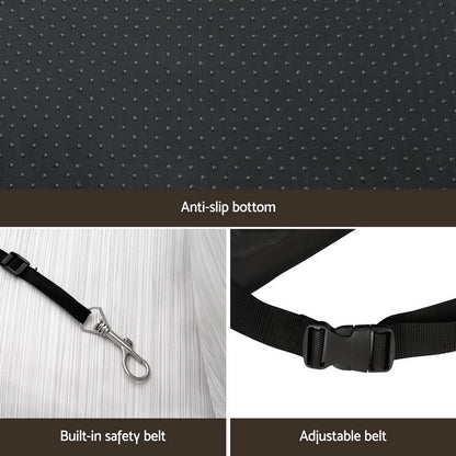 i.Pet Dog Car Seat Booster Cover Dog Bed Portable Waterproof Belt Non Slip metrodealsau