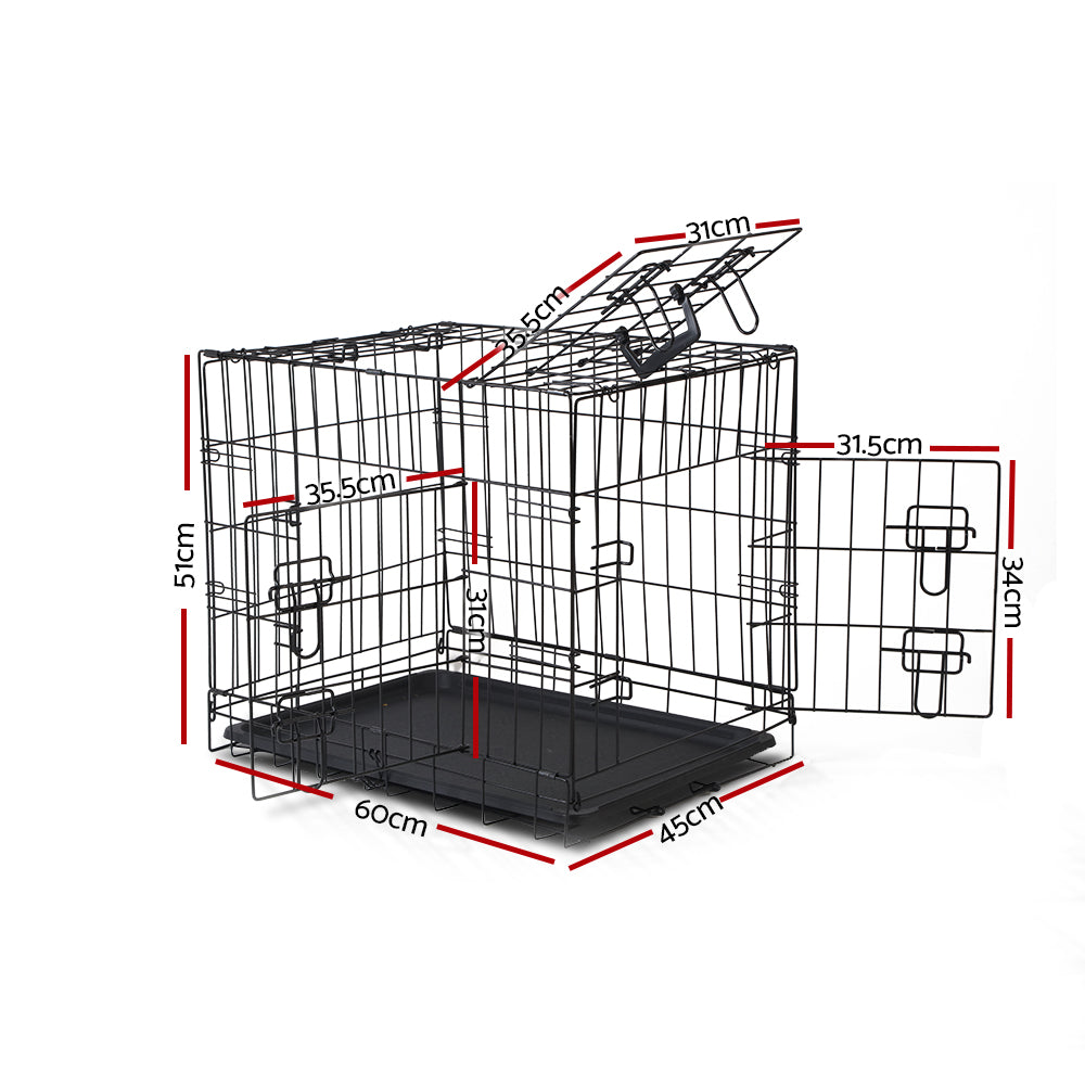 i.Pet 24inches Dog Cage Crate Kennel 3 Doors
