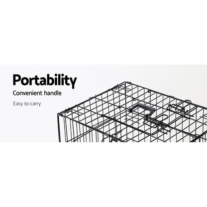 i.Pet 24inches Dog Cage Crate Kennel 3 Doors