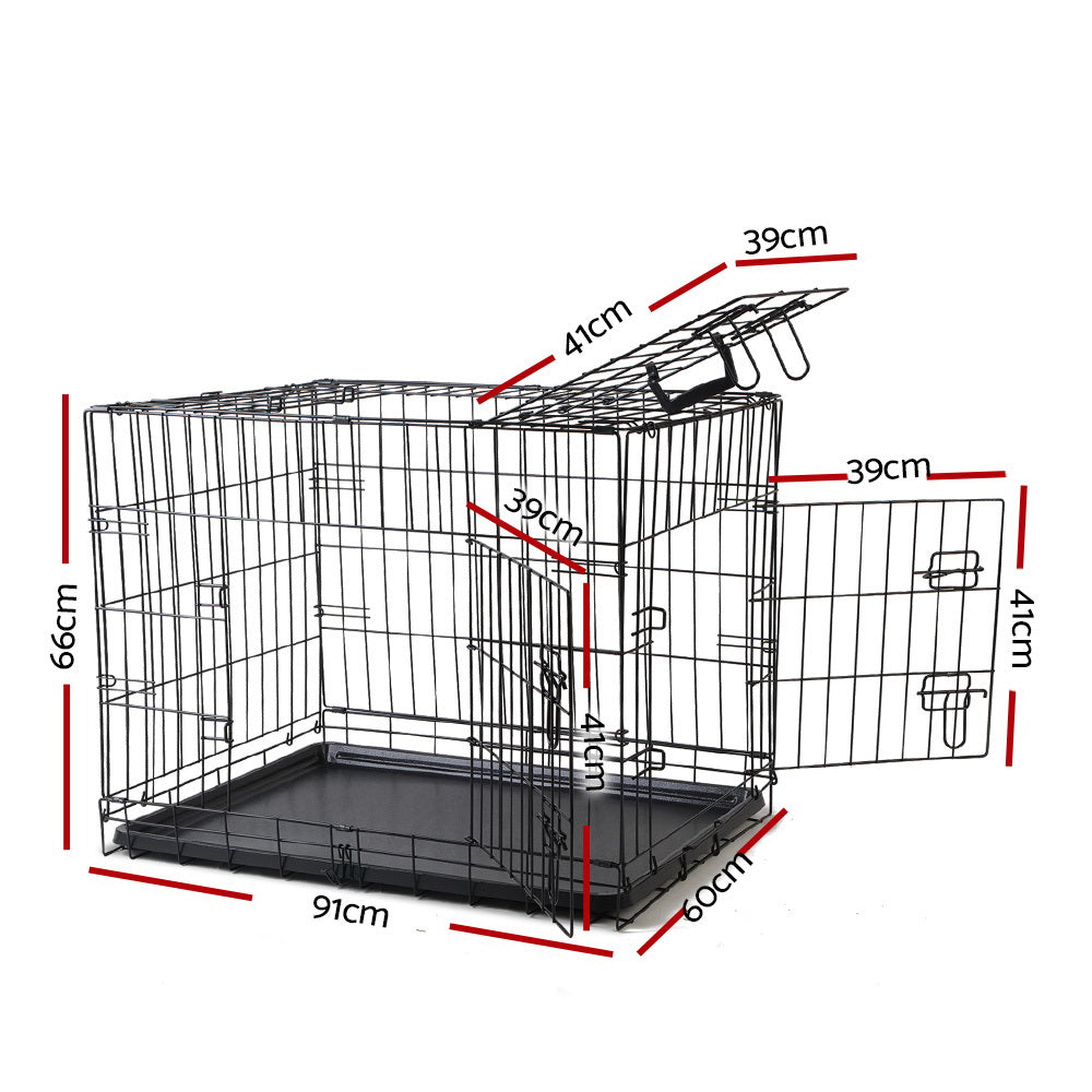 i.Pet 36inches Dog Cage Crate Kennel 3 Doors