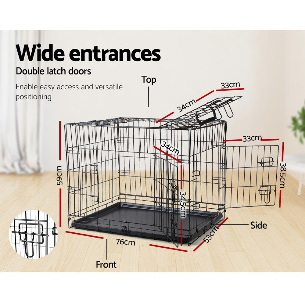 i.Pet 36inches Dog Cage Crate Kennel 3 Doors