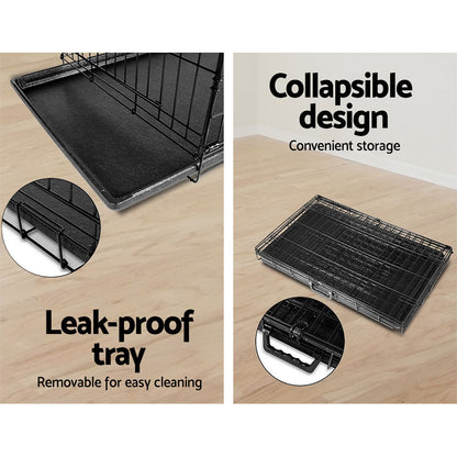 i.Pet 42inches Dog Cage Crate Large Kennel 3 Doors