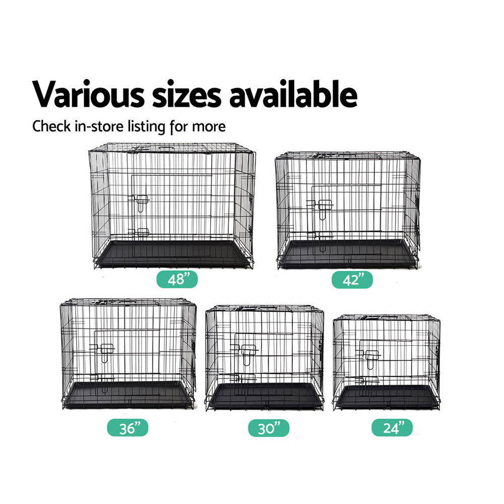 i.Pet 42inches Dog Cage Crate Large Kennel 3 Doors