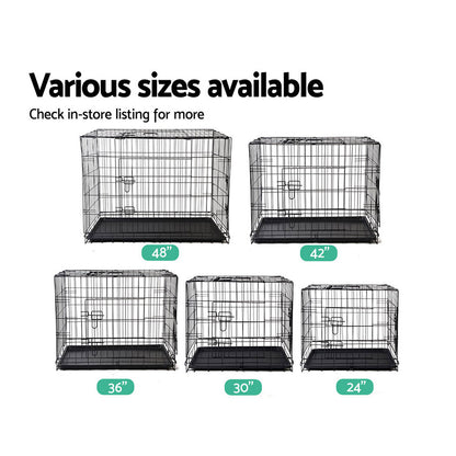 i.Pet 42inches Dog Cage Crate Large Kennel 3 Doors