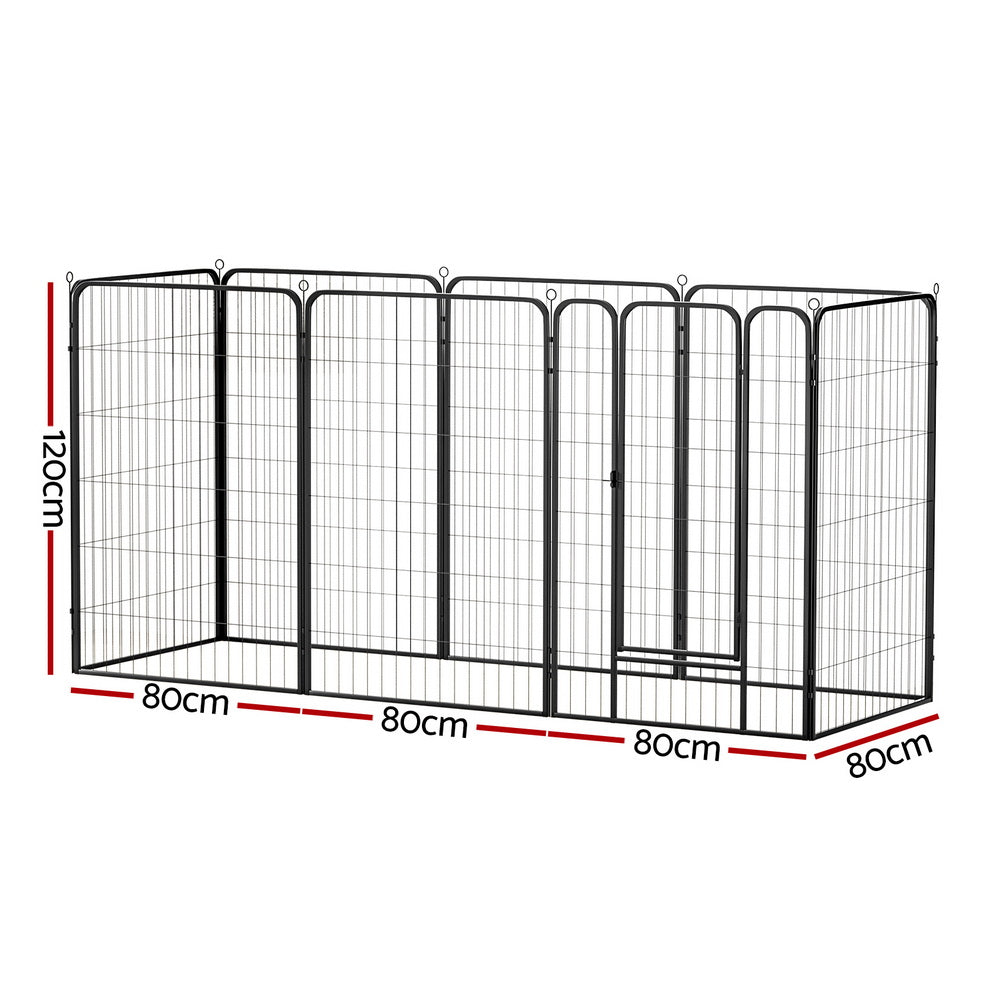i.Pet Pet Dog Playpen 48inches Enclosure 8 Panel Cage Kennel Puppy Fence Play Pen