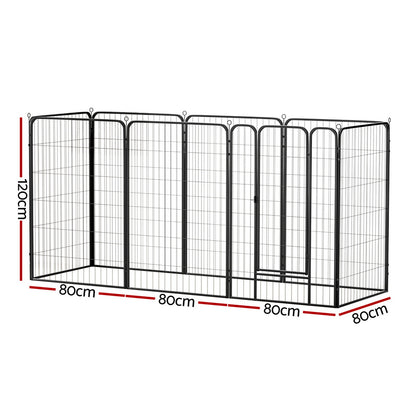 i.Pet Pet Dog Playpen 48inches Enclosure 8 Panel Cage Kennel Puppy Fence Play Pen