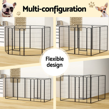 i.Pet Pet Dog Playpen 48inches Enclosure 8 Panel Cage Kennel Puppy Fence Play Pen