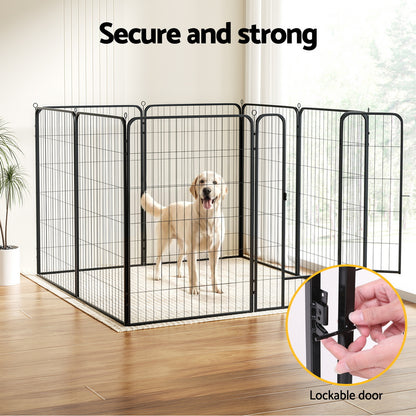i.Pet Pet Dog Playpen 48inches Enclosure 8 Panel Cage Kennel Puppy Fence Play Pen