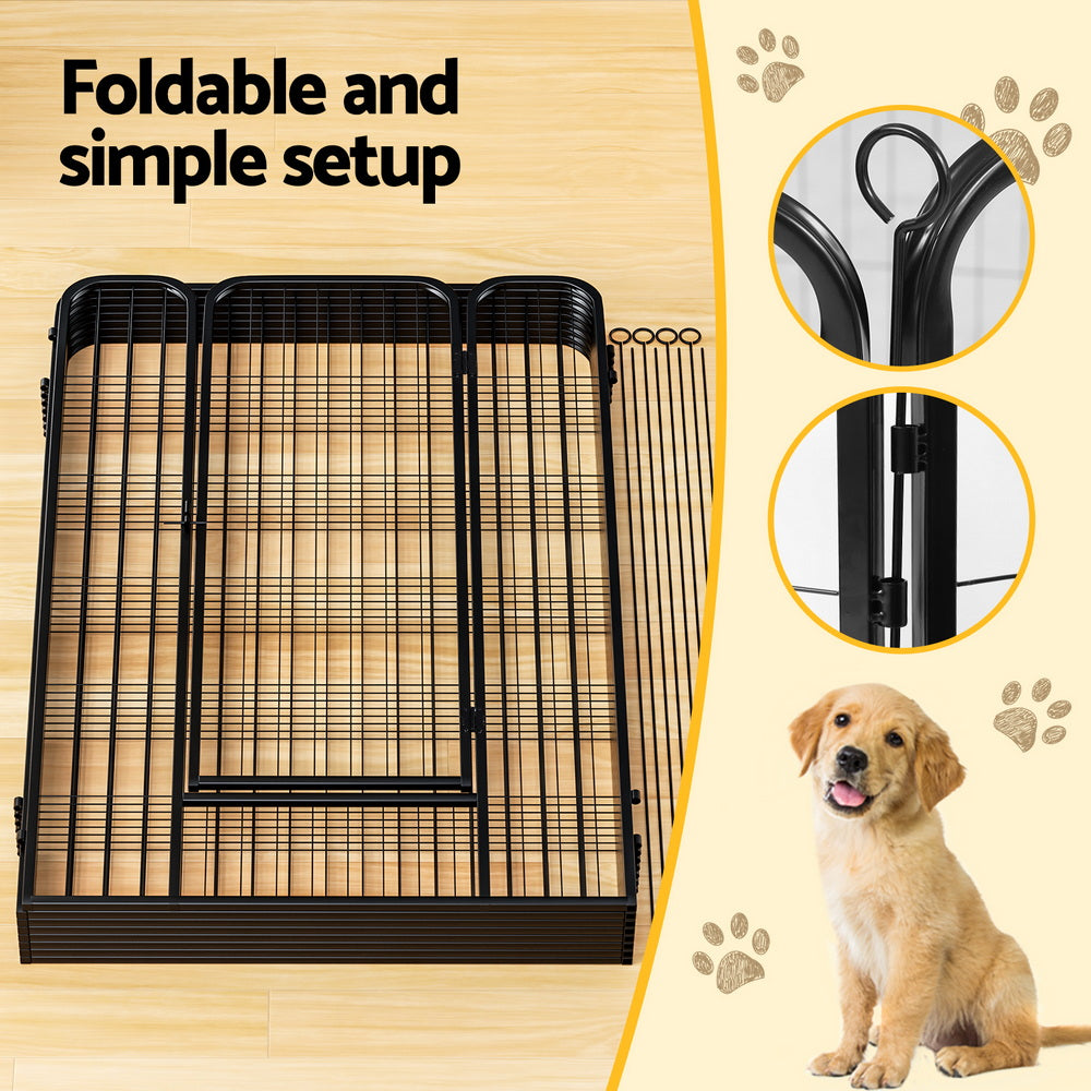 i.Pet Pet Dog Playpen 48inches Enclosure 8 Panel Cage Kennel Puppy Fence Play Pen
