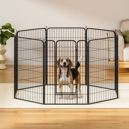 i.Pet Pet Dog Playpen 48inches Enclosure 8 Panel Cage Kennel Puppy Fence Play Pen